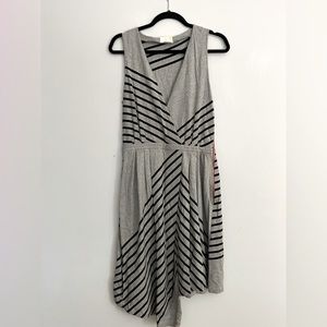 Band of Outsiders asymmetrical jersey midi dress